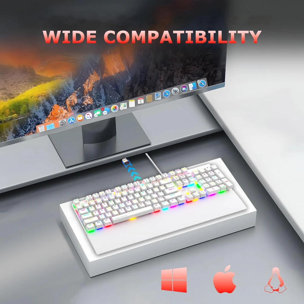 Ant Esports USB Mechanical Gaming Keyboard MK4100 RGB view 4